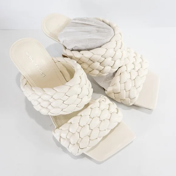 Marc Fisher Toree Heel Sandals Cream -9 - Picture 7 of 9